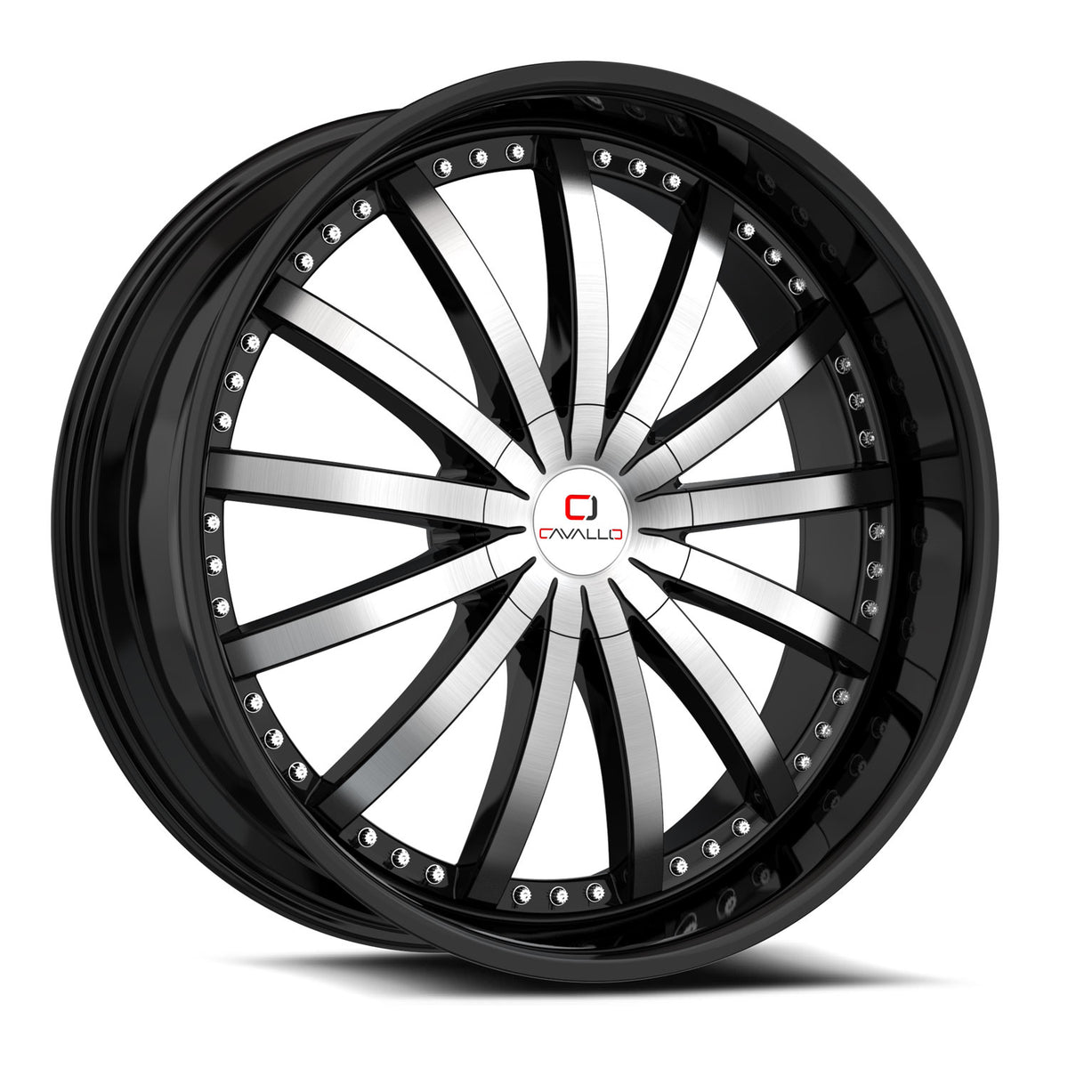 Cavallo CLV-53 Black Machined wheel