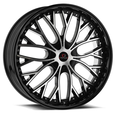 Cavallo CLV-33 Black Machined wheel