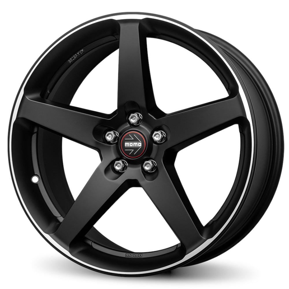 Momo Five Black Machined Wheel