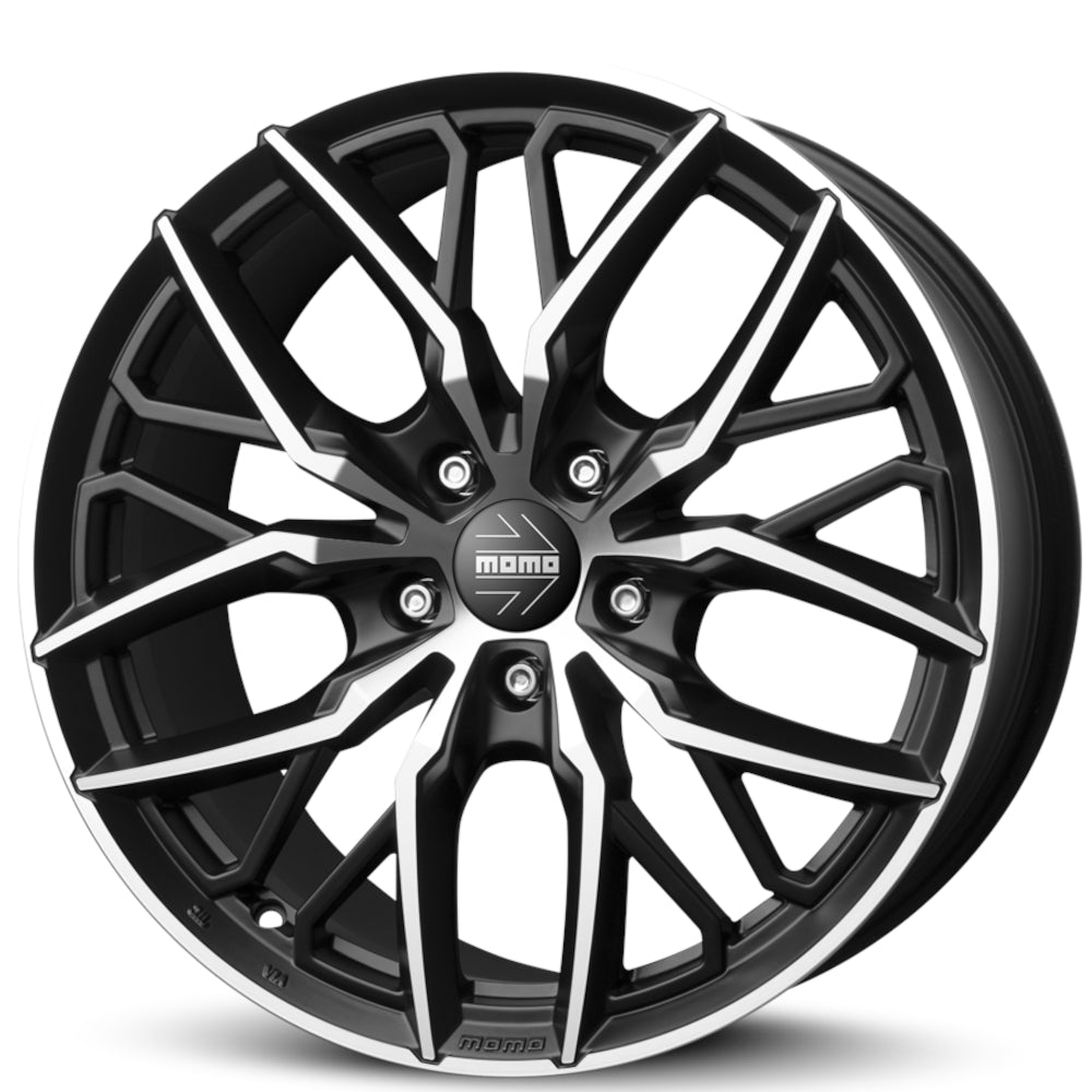 Momo Spider Black Machined Wheel