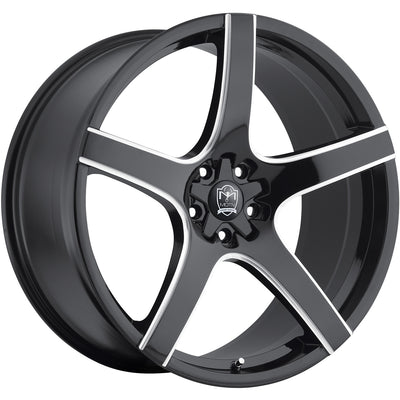 Motiv Maranello Black Milled Wheel
