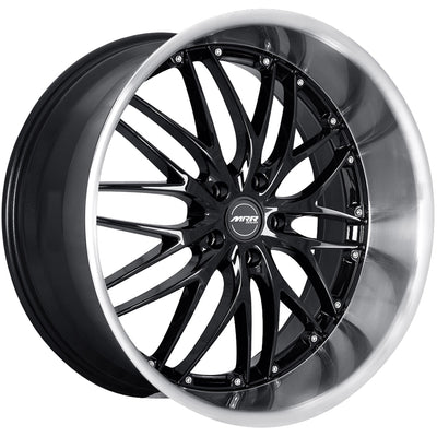 MRR GT1 Black Machined Wheel