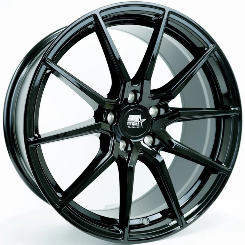 MST Flow Formed Delta Gloss Black Wheel