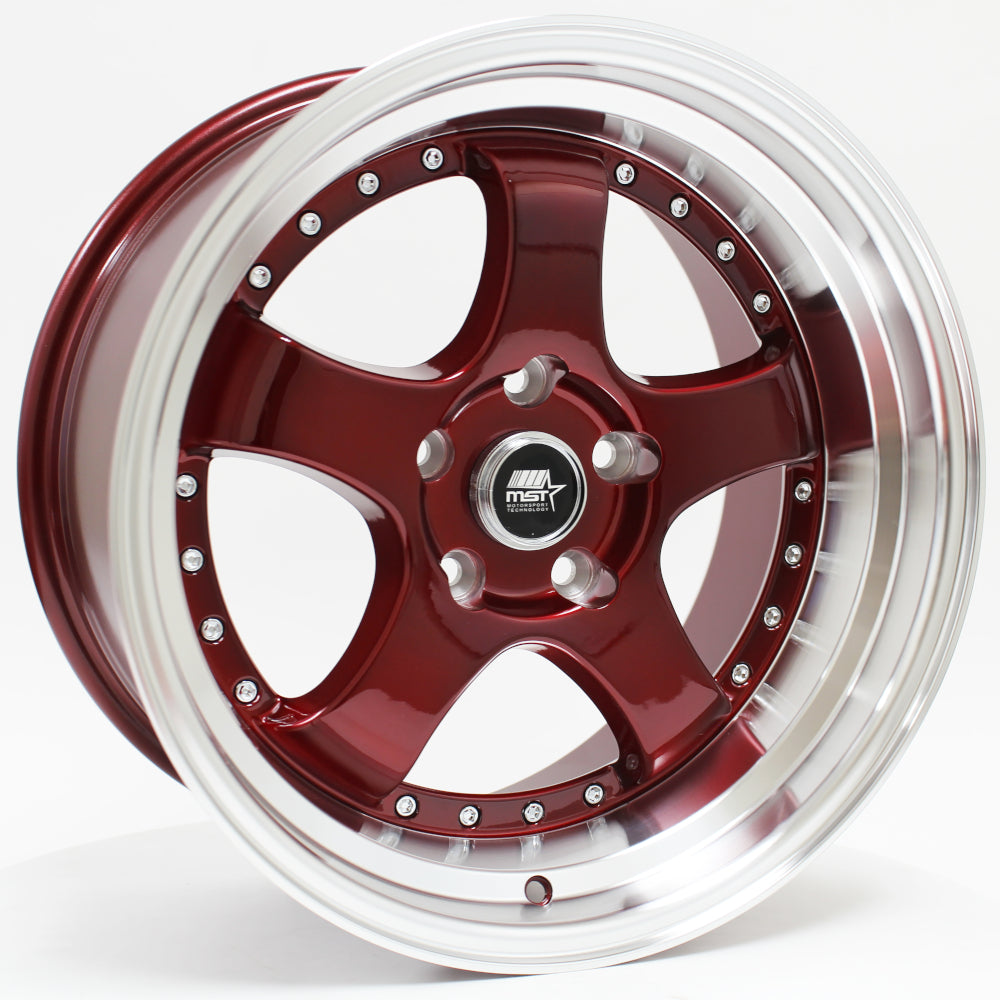 MST MT07 Red Machined Wheel