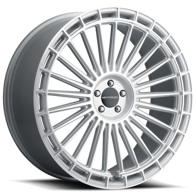 MV Forged MVF40 Silver Machined Wheel