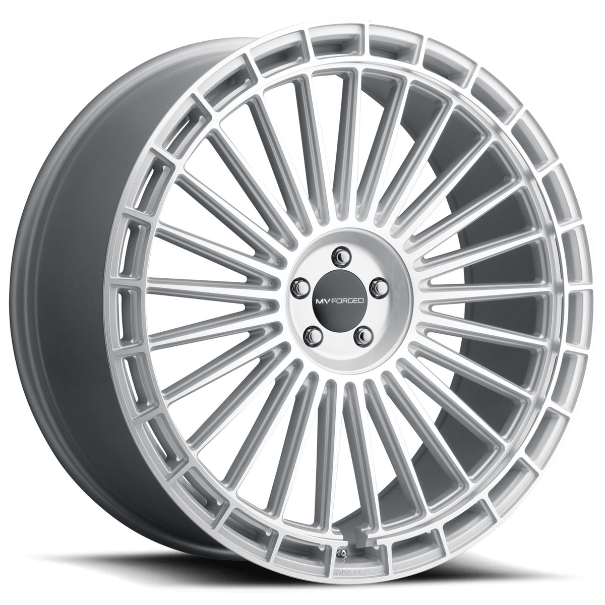 MV Forged MVF40 Silver Machined Wheel