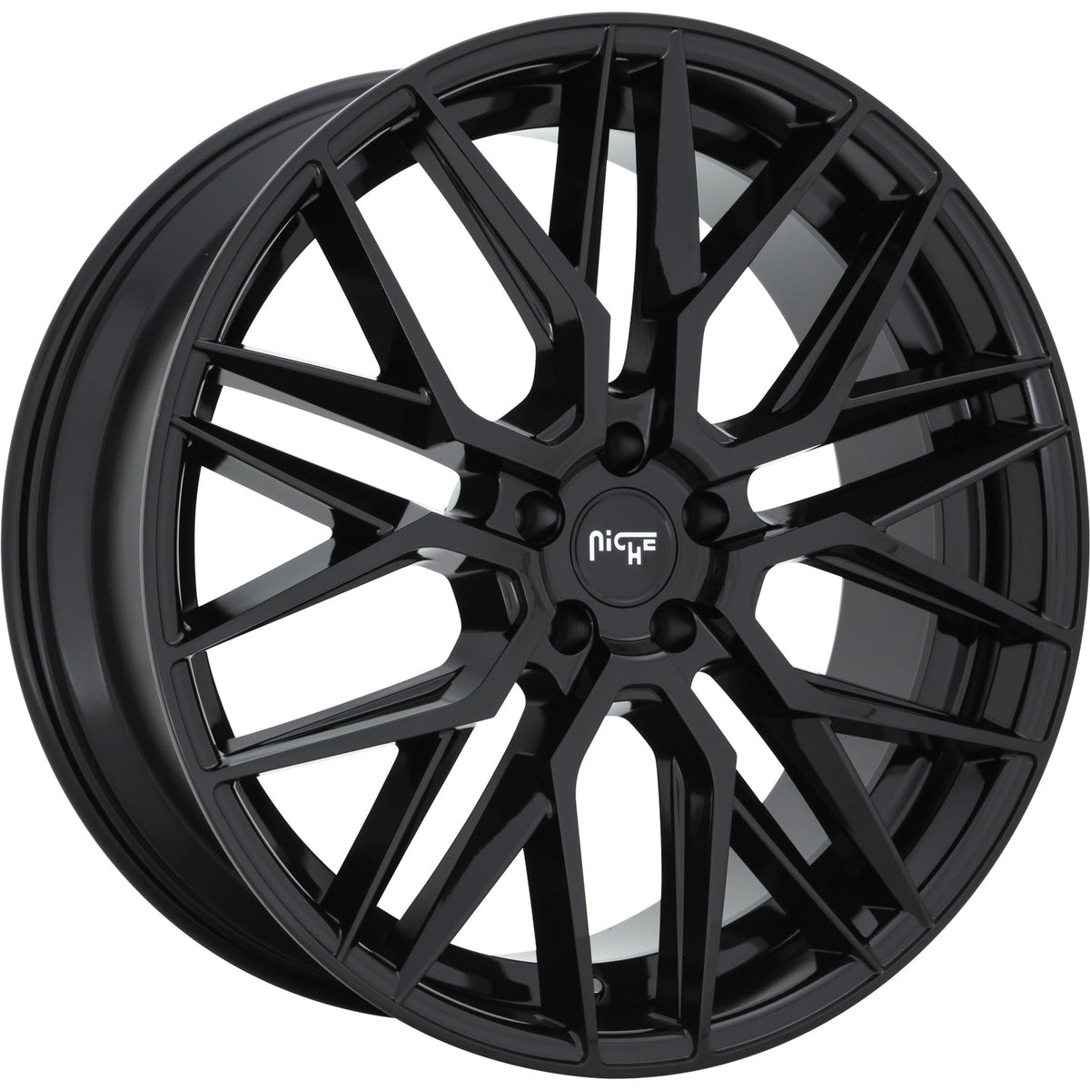 Niche Gamma M224 18x8 +42mm Gloss Black