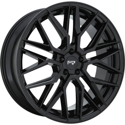 Niche Gamma M224 18x8 +42mm Gloss Black