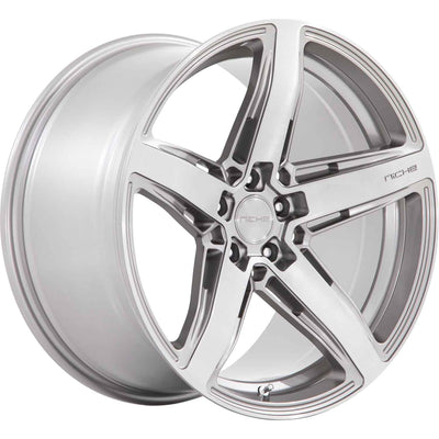 Niche Teramo M270 20x9 +38mm Anthracite with Brushed Spokes and a Clear Tint