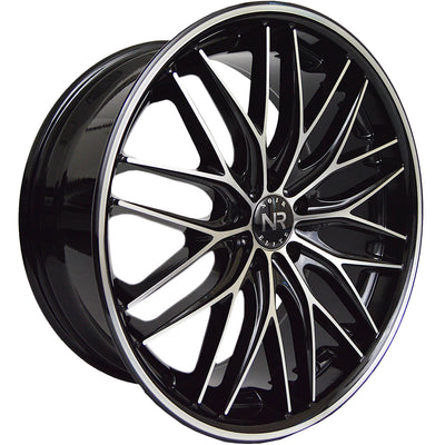 Noir Elite NR106 Black Machined Wheel