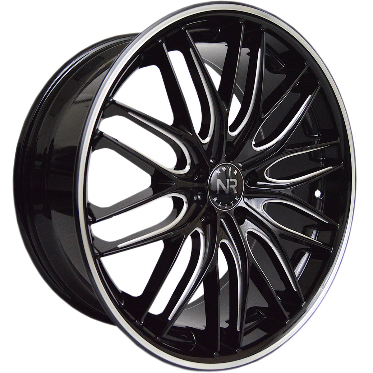 Noir Elite NR106 Black Machined Wheel