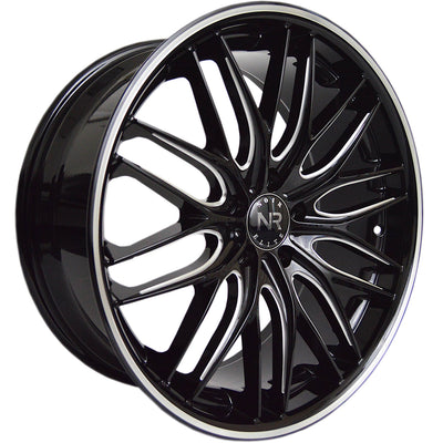 Noir Elite NR106 Black Machined Wheel