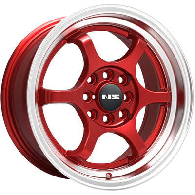 NS NS1202 Red Machined Wheel