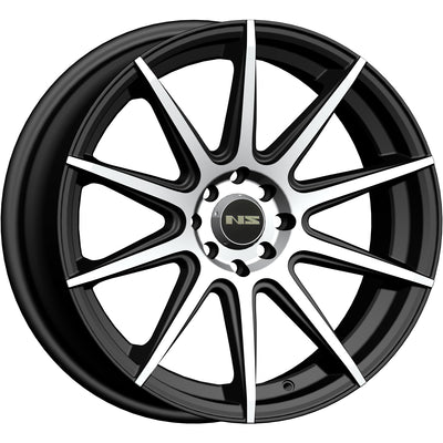 NS NS1501 Black Machined Wheel