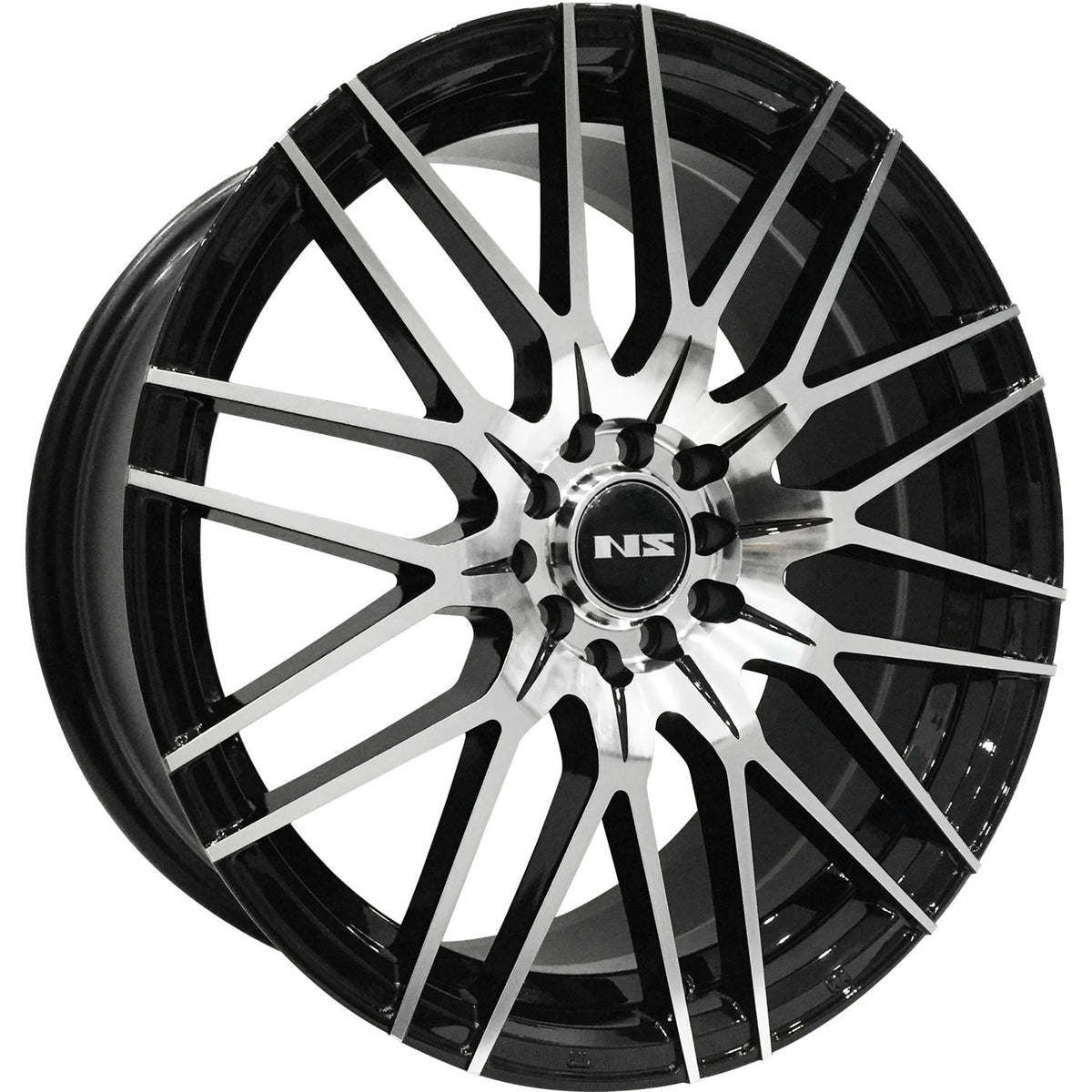 NS NS1509 Black Machined Wheel