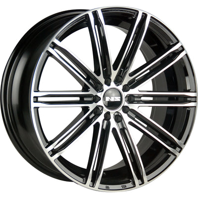 NS NS1601 Black Machined Wheel