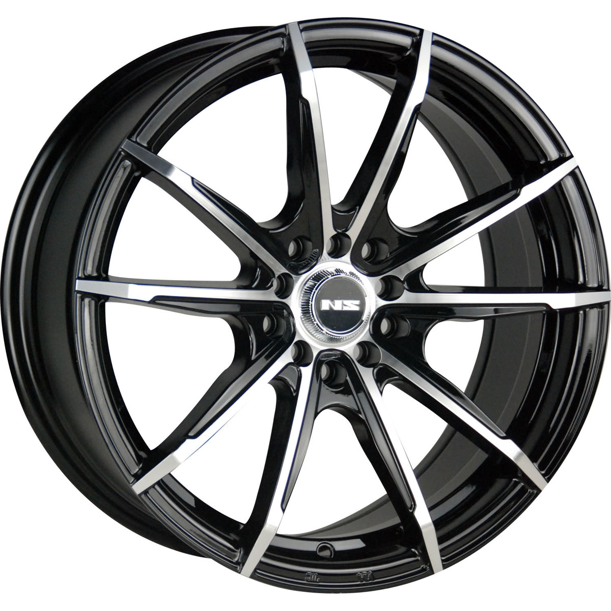 NS NS1602 Black Machined Wheel