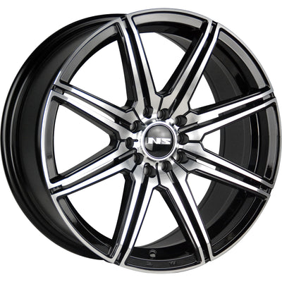 NS NS1603 Black Machined Wheel