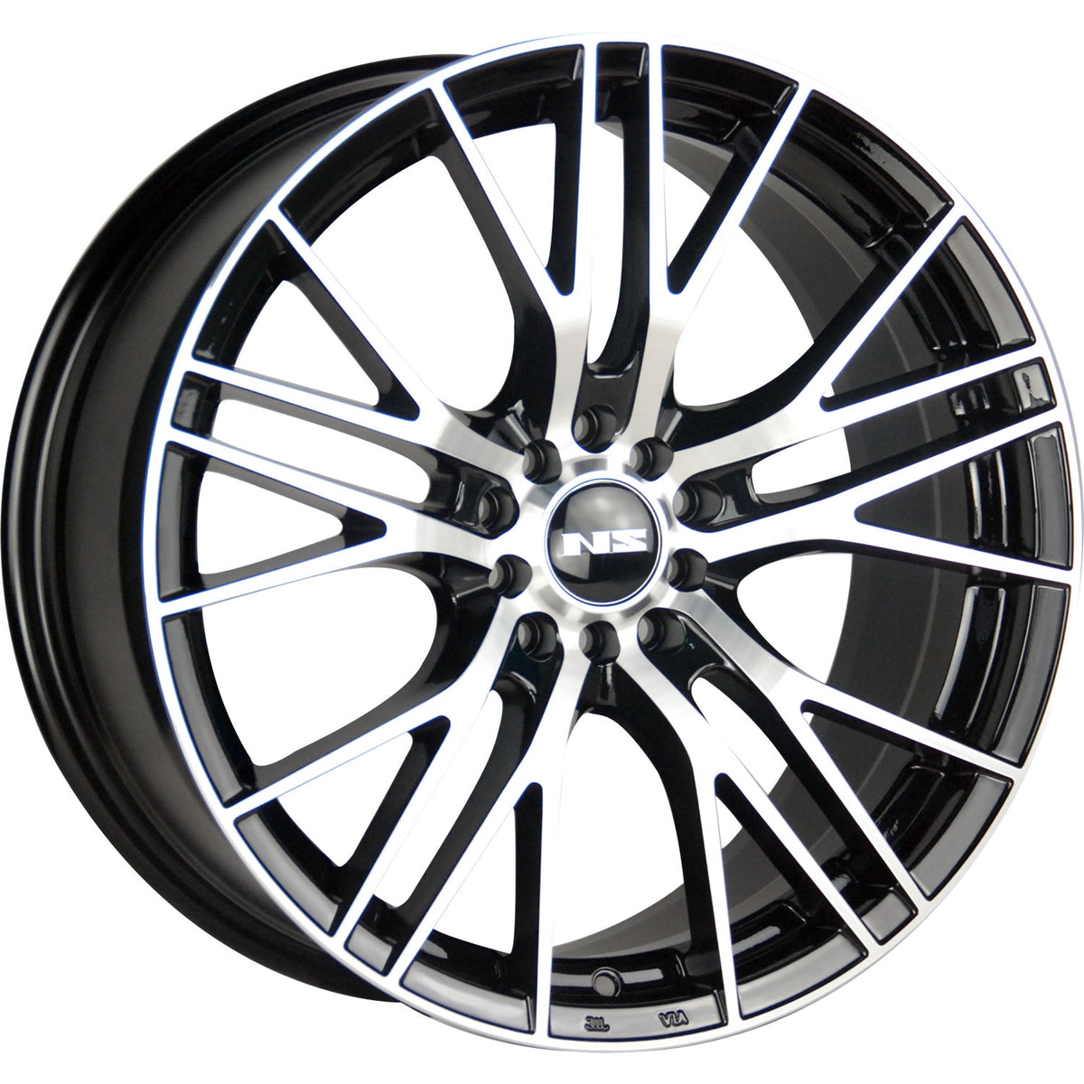 NS NS1604 Black Machined Wheel