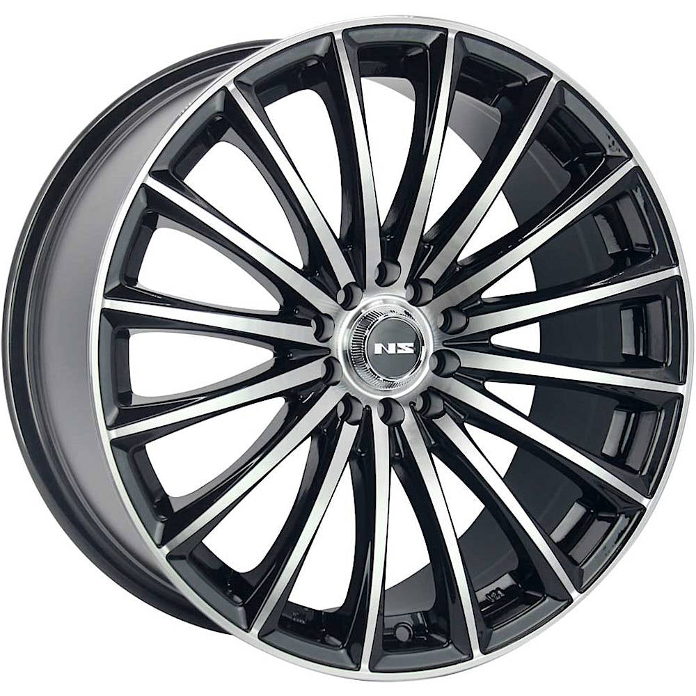 NS NS1801 Black Machined Wheel