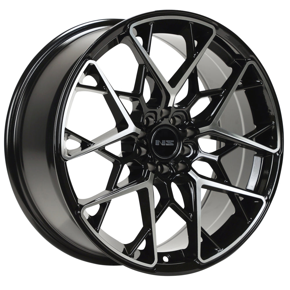 NS NS1807 Black Machined Wheel