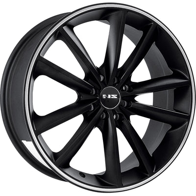 NS NS9012 Black Machined Wheel
