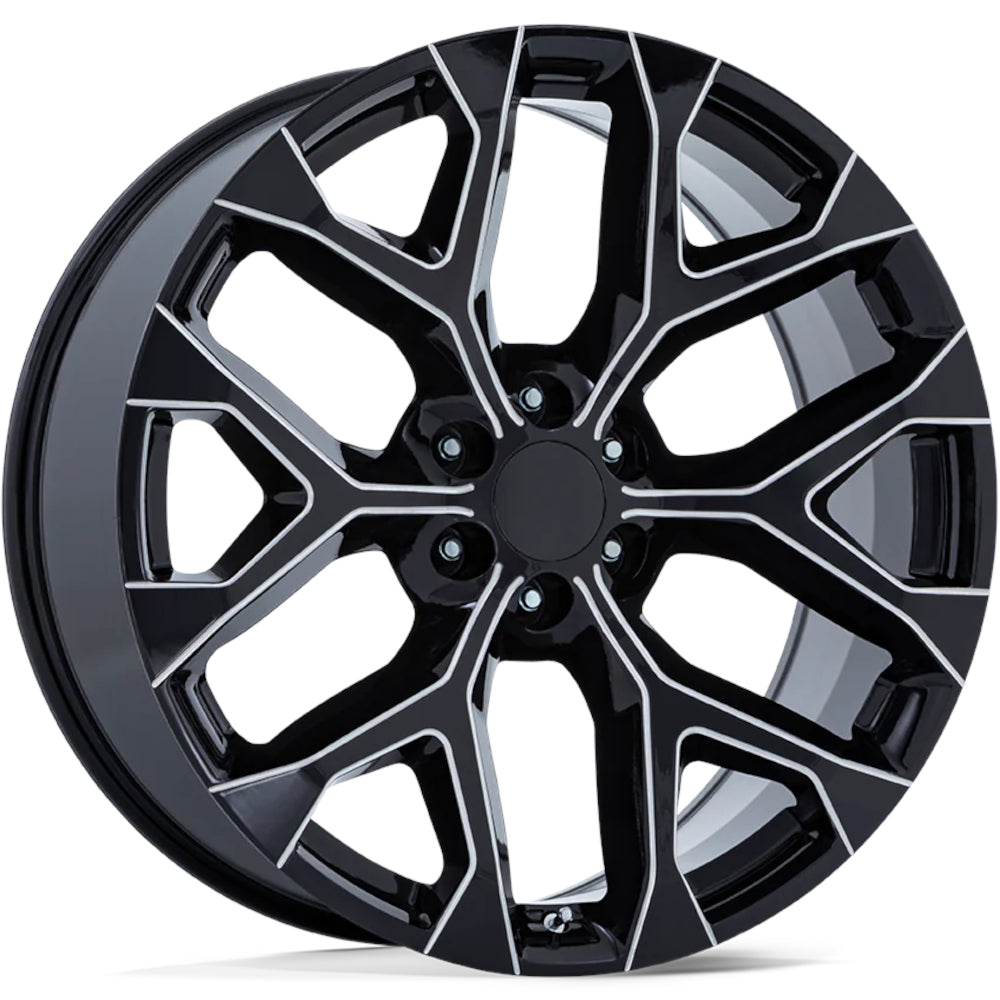 OE Performance 177 Black Milled Wheel
