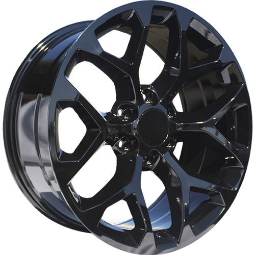 OE Replica Wheels Chevrolet Snowflake Gloss Black Wheel