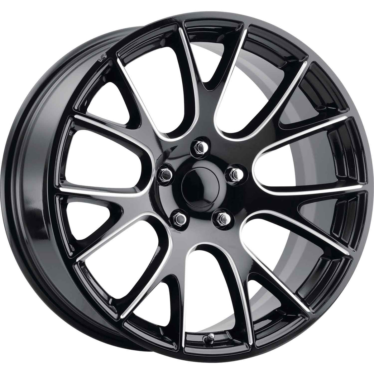 OE Replica Wheels Dodge Hellcat Black Milled Wheel