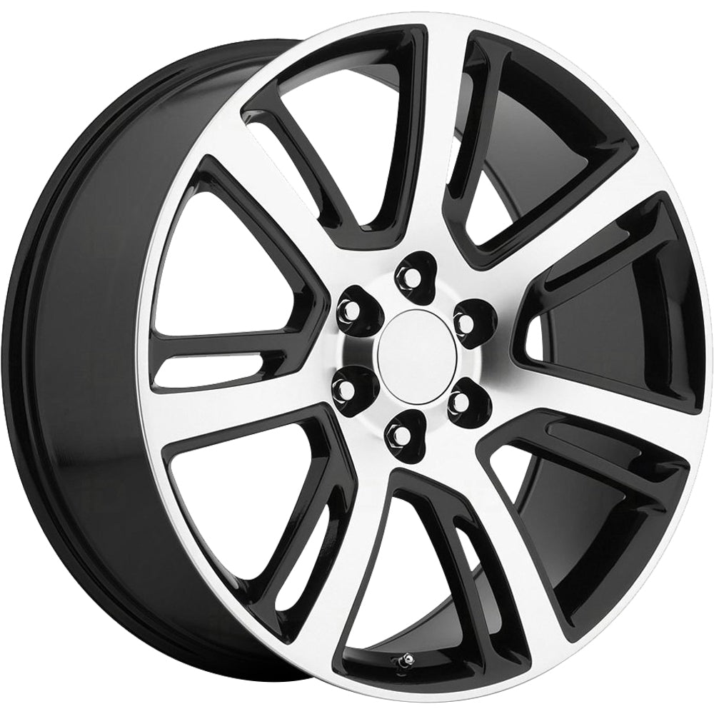 OE Revolution D04 Black Machined Wheel