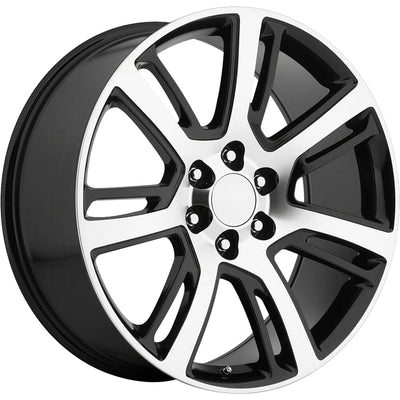 OE Revolution D04 Black Machined Wheel