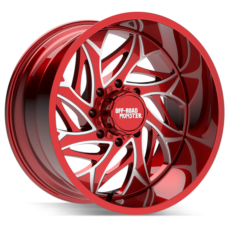 Off Road Monster M28 Red Milled Wheel