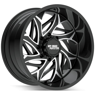 Off Road Monster M28 Black Milled Wheel