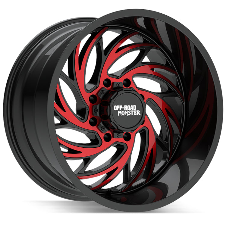 Off Road Monster M29 Black Red Milled Wheel