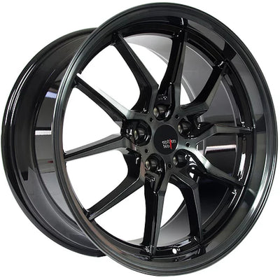Option Lab S718 Black Machined Wheel