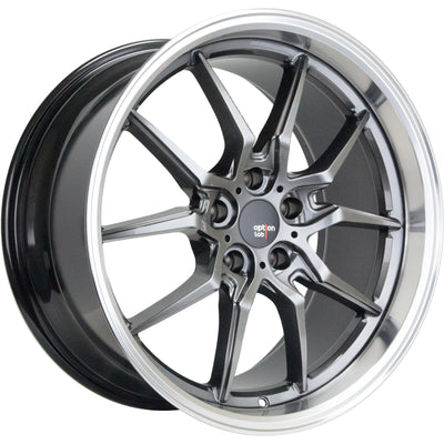 Option Lab S718 Gray Machined Wheel