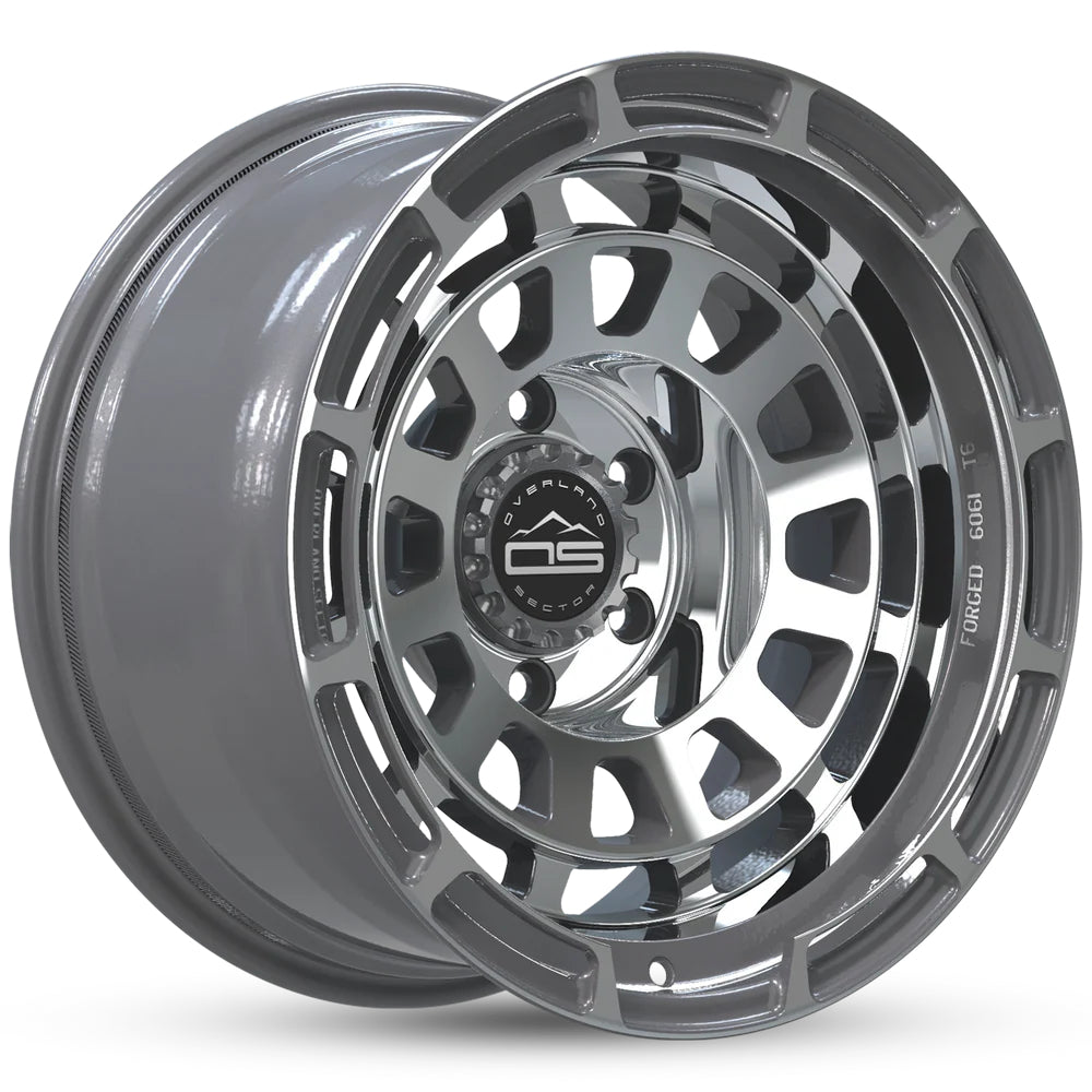 Overland Sector Badlander Gunmetal Machined Wheel