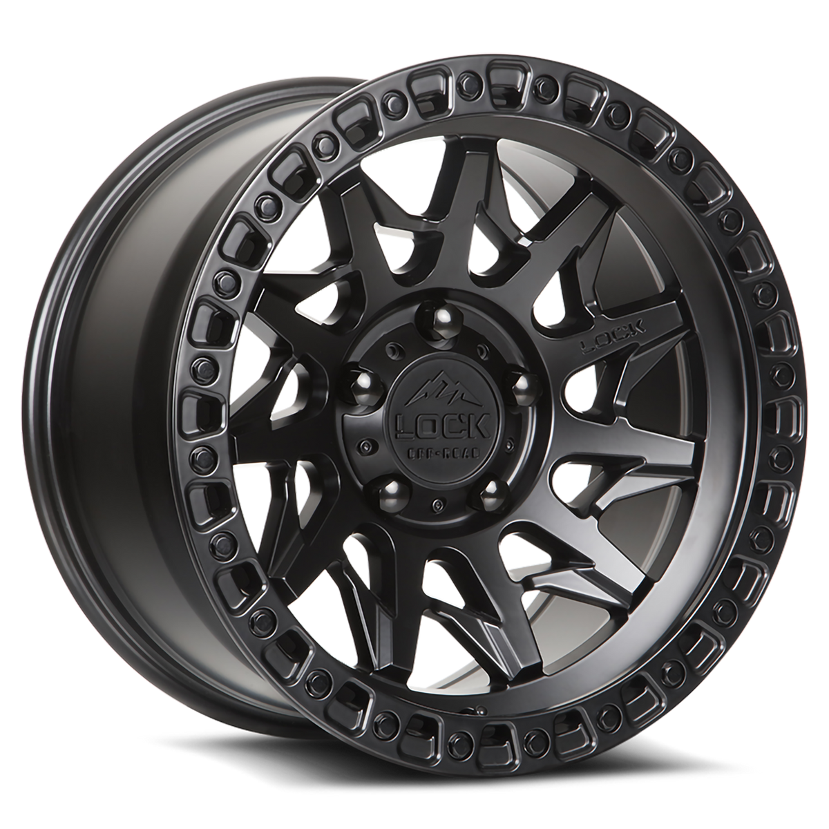 Lock Offroad LUNATIC Black with Matte Bla wheel