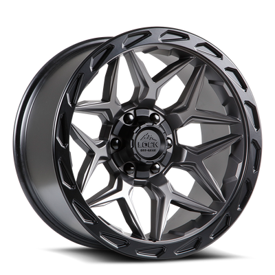 Lock Offroad MATRIX Grey with Matte Blac wheel
