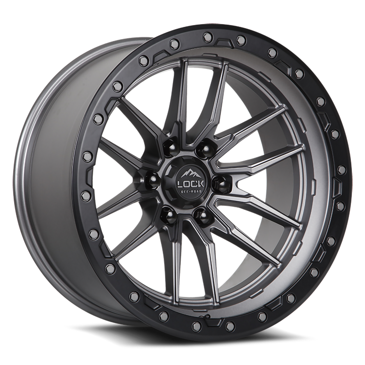 Lock Offroad KRAWLER Grey with Matte Blac wheel