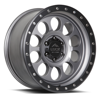 Lock Offroad 50CAL Grey with Matte Blac wheel