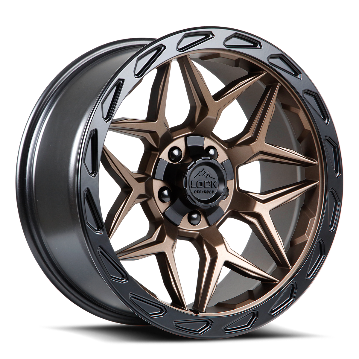 Lock Offroad MATRIX Bronze with Matte Bl wheel