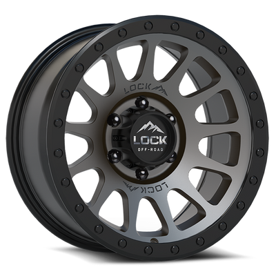 Lock Offroad YOSEMITE Grey with Matte Blac wheel