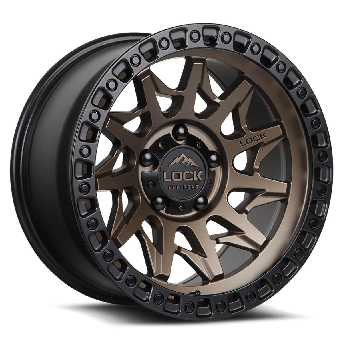 Lock Offroad LUNATIC Bronze with Matte Bl wheel