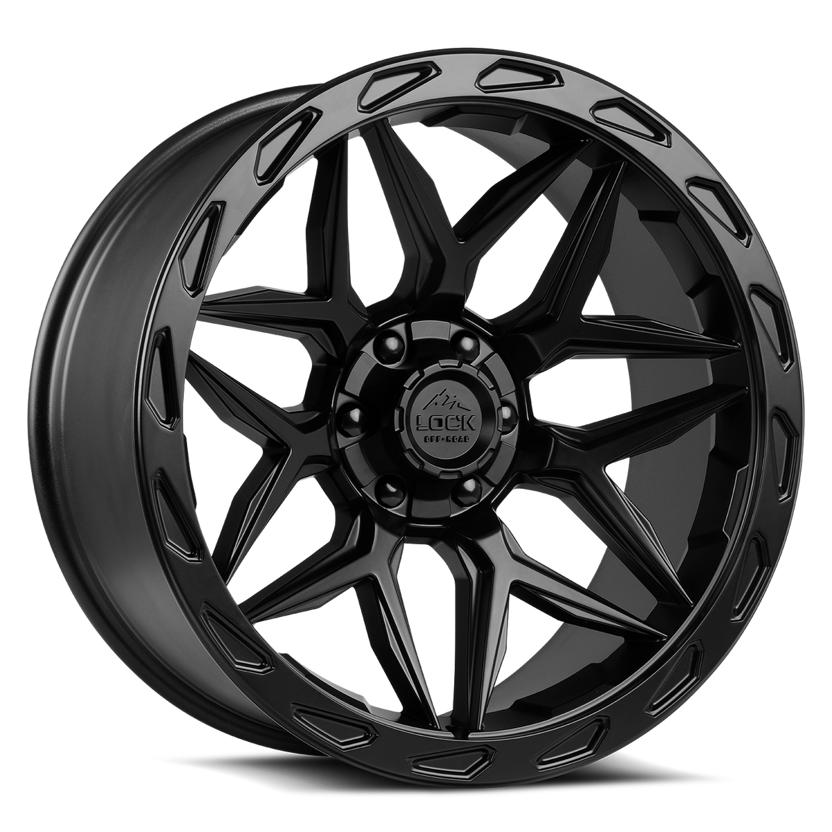 Lock Offroad MATRIX Black with Matte Bla wheel