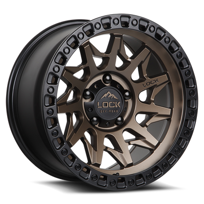 Lock Offroad LUNATIC Bronze with Matte Bl wheel