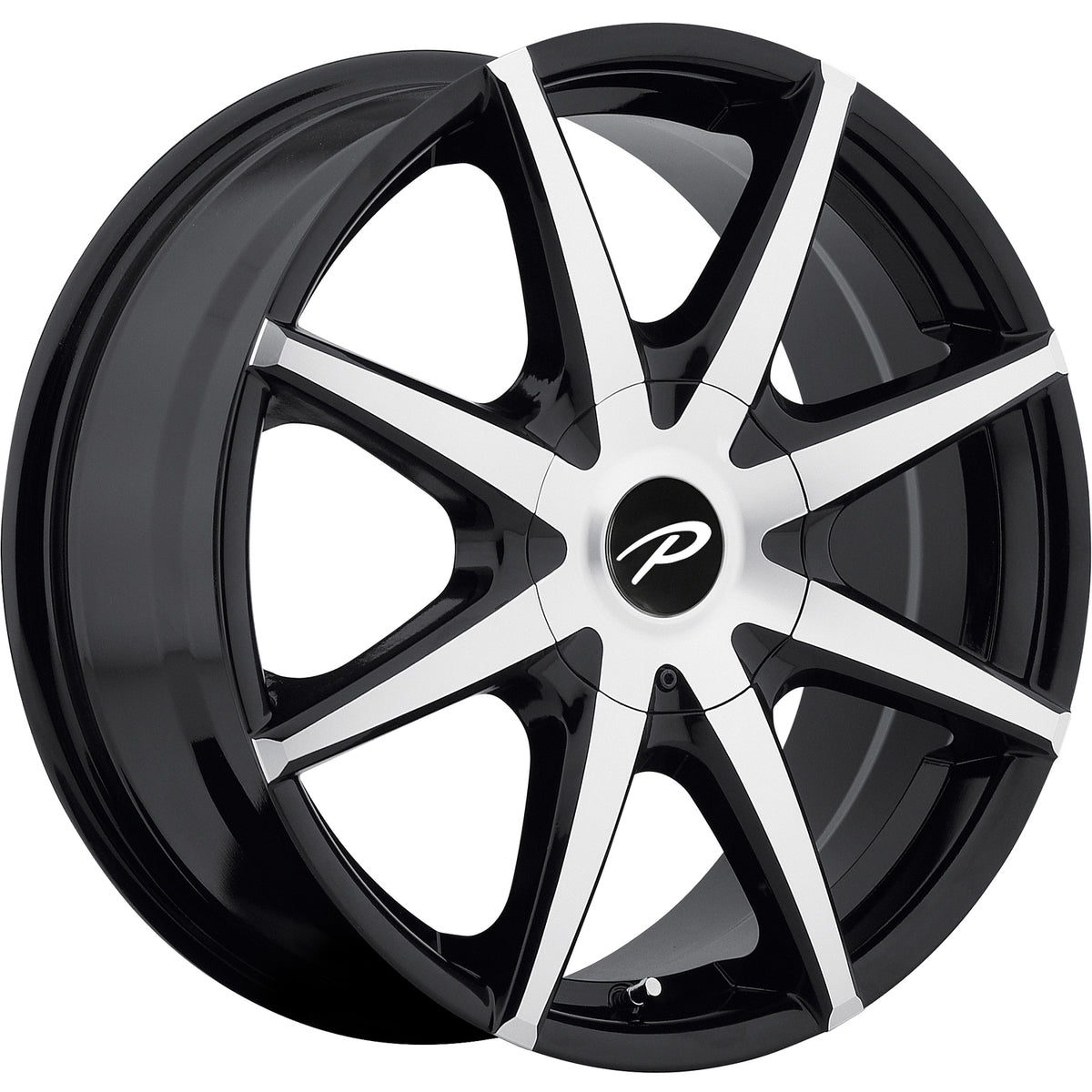 Pacer Rebel Black Machined Wheel