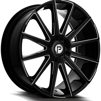 Pinnacle Bella Black Milled wheel