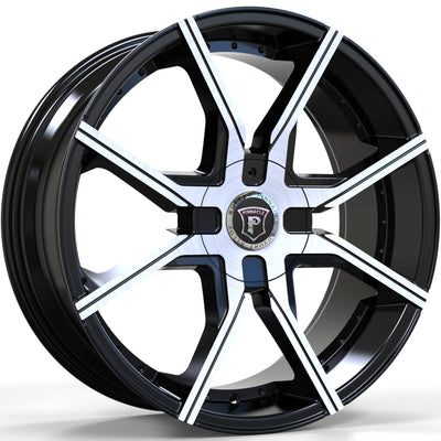 Pinnacle Hype Machined Black wheel
