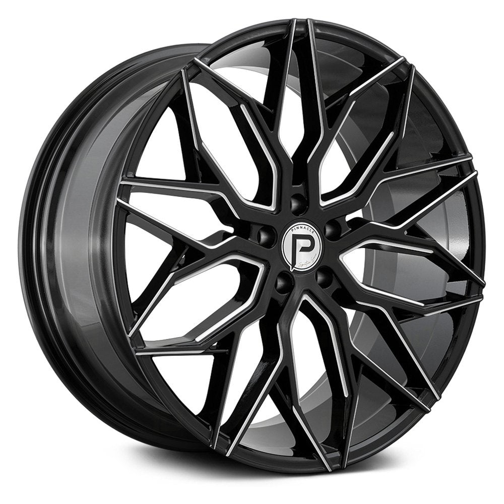 Pinnacle Mystic Black Milled Wheel